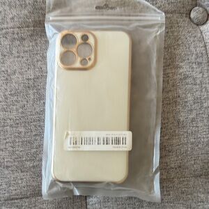 Gold and White Phone Case